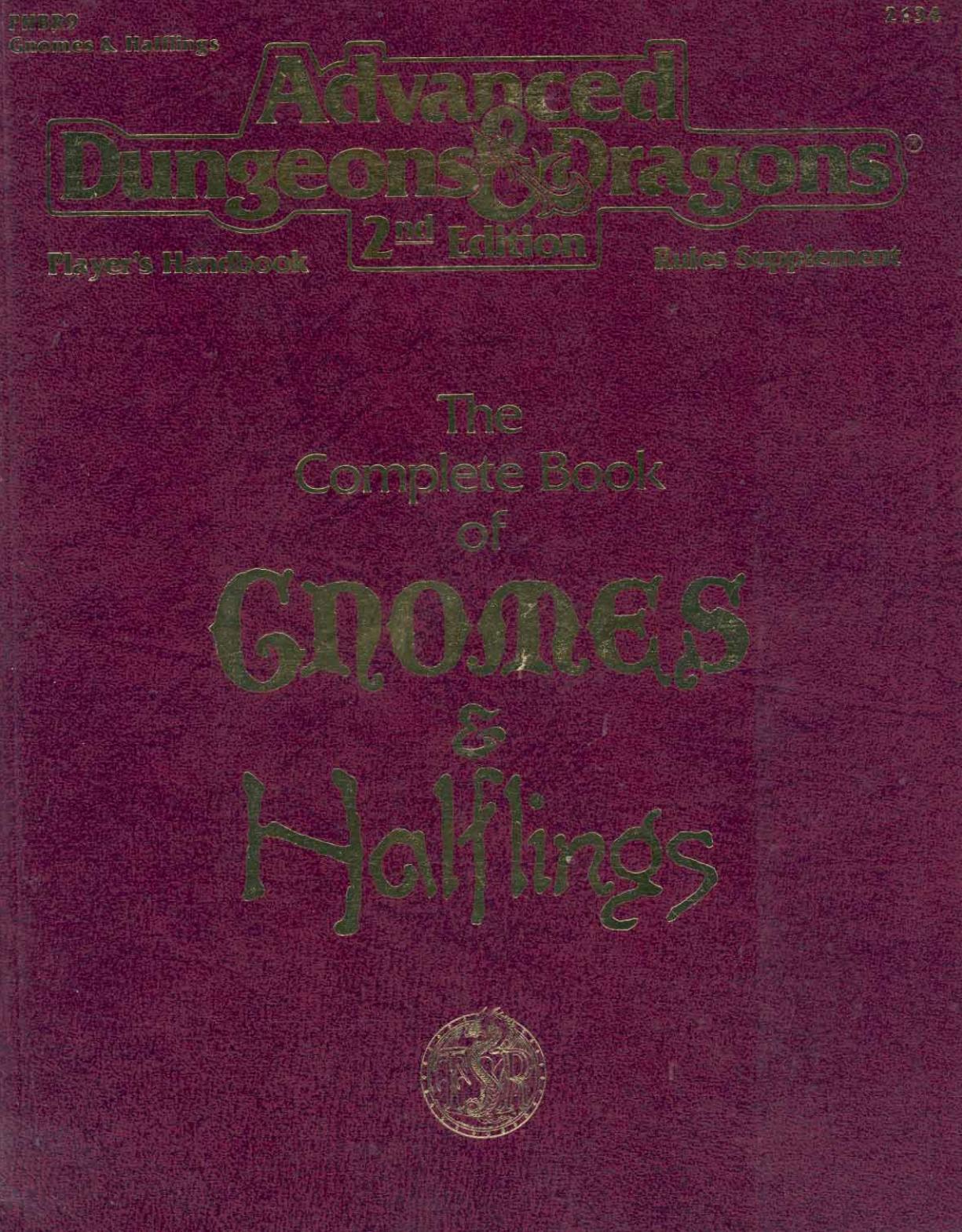 The Complete Book Of Gnomes & Halflings by 2nd Edition