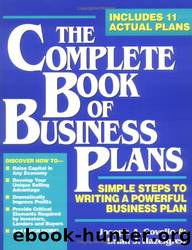 The Complete Book of Business Plans by Joseph A. Covello