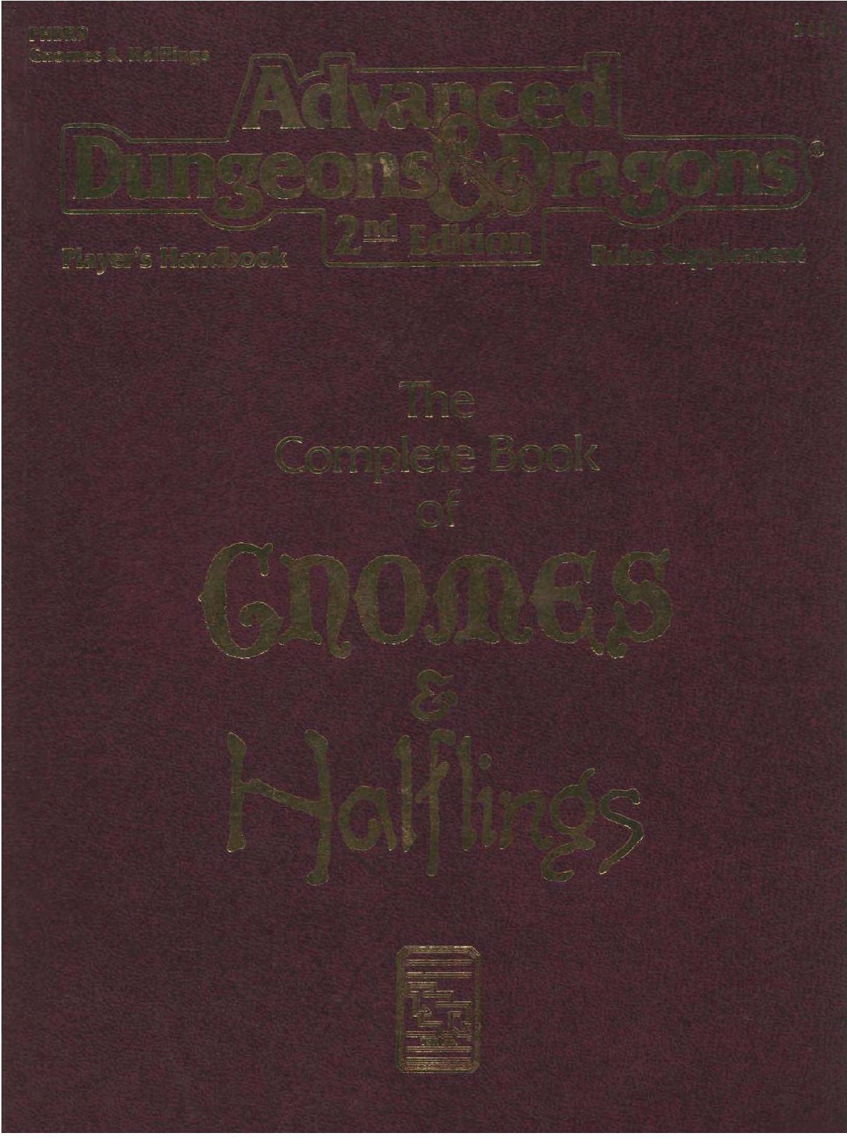 The Complete Book of Gnomes & Halflings by Douglas Niles