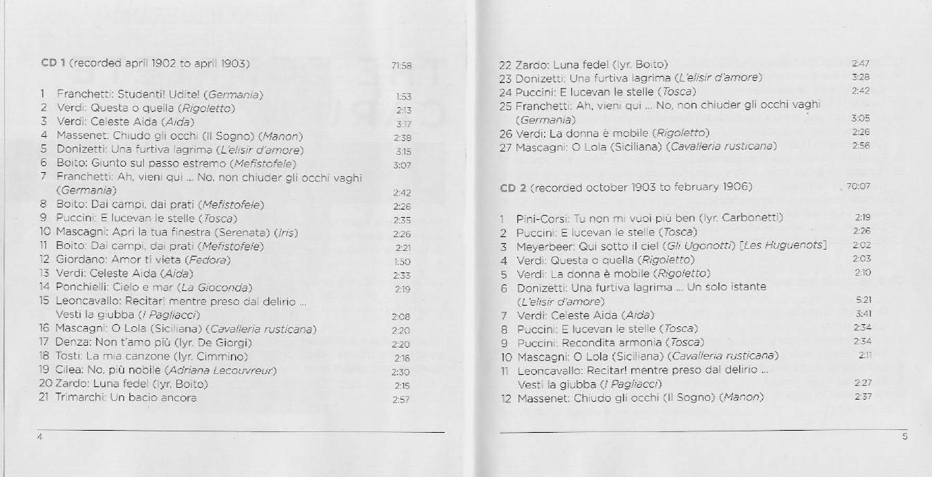 The Complete Caruso Liner Notes by unknow