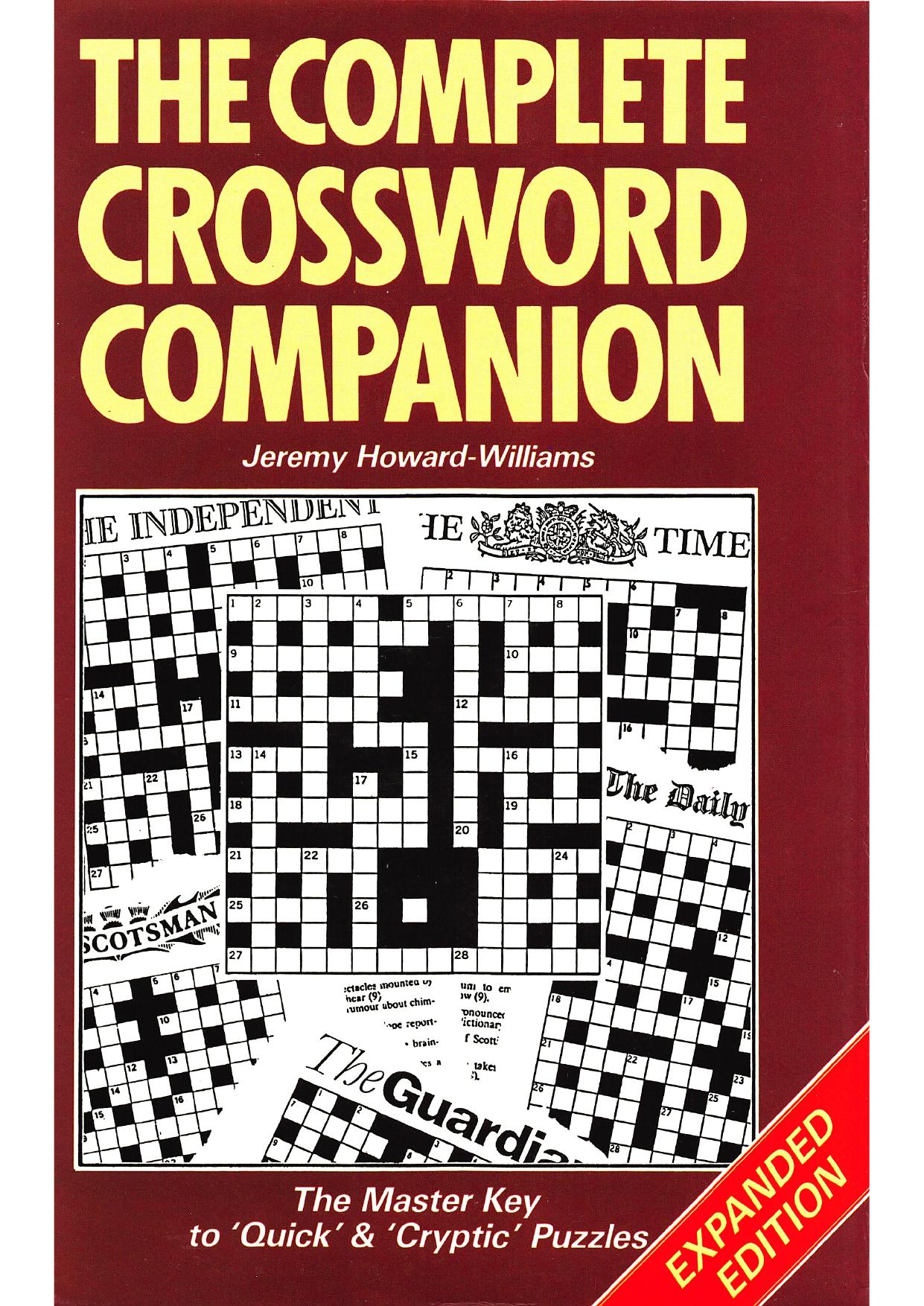 The Complete Crossword Companion by Jeremy Howard-Williams