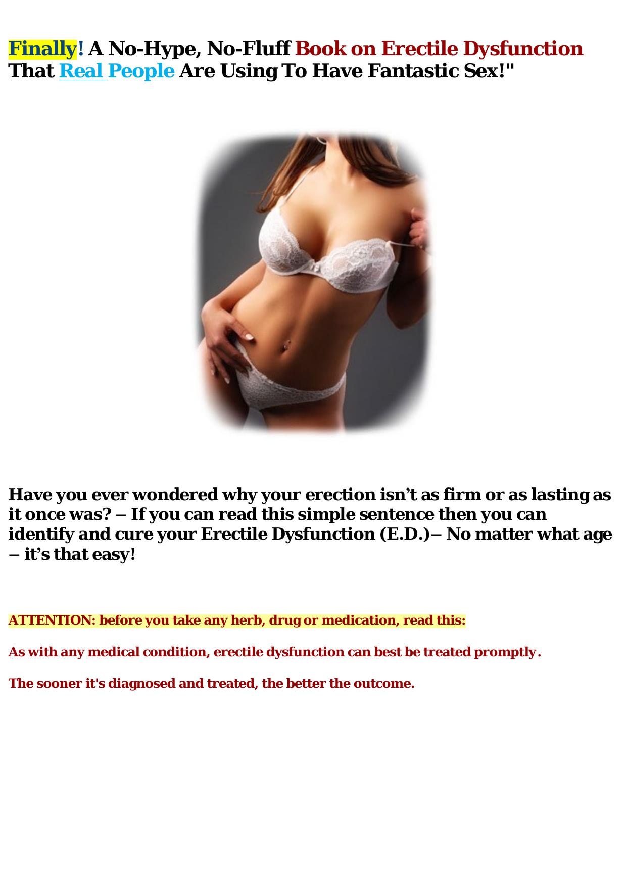 The Complete Erectile Dysfunction Guide Book. by Best of Kuszter's Collection