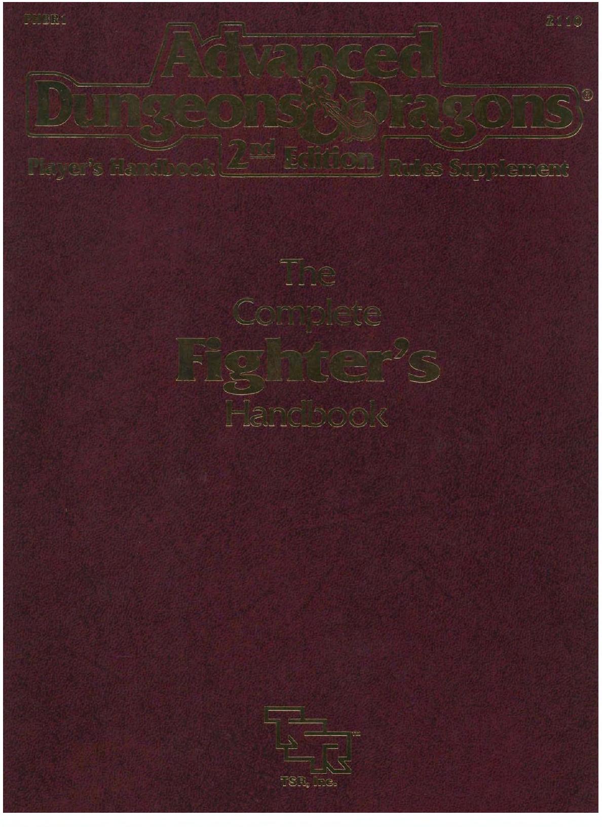 The Complete Fighterâs Handbook by Aaron Allston