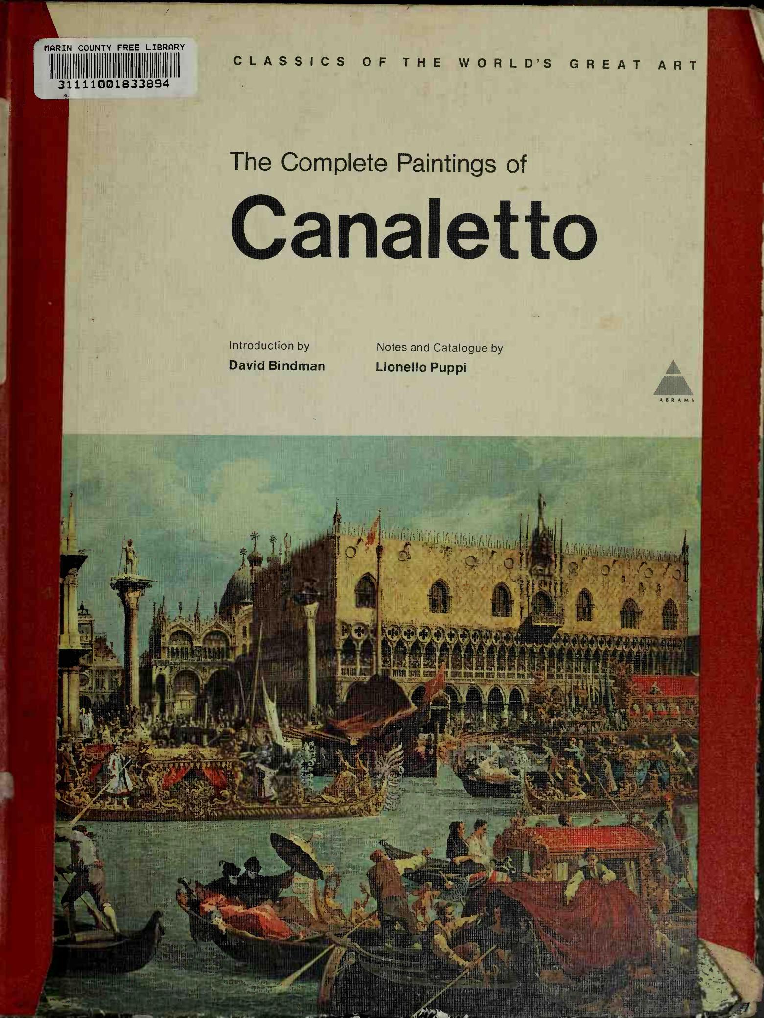 The Complete Paintings of Canaletto (Art Ebook) by Unknown