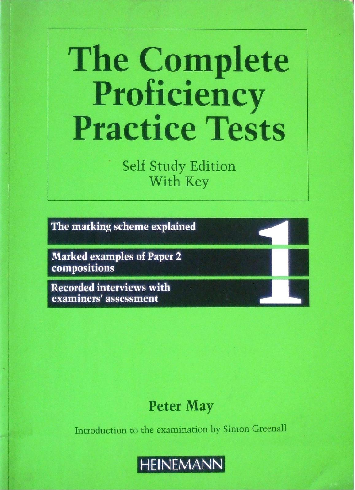 The Complete Proficiency Practice Tests 1 - Self Study Edition With Key by May Peter