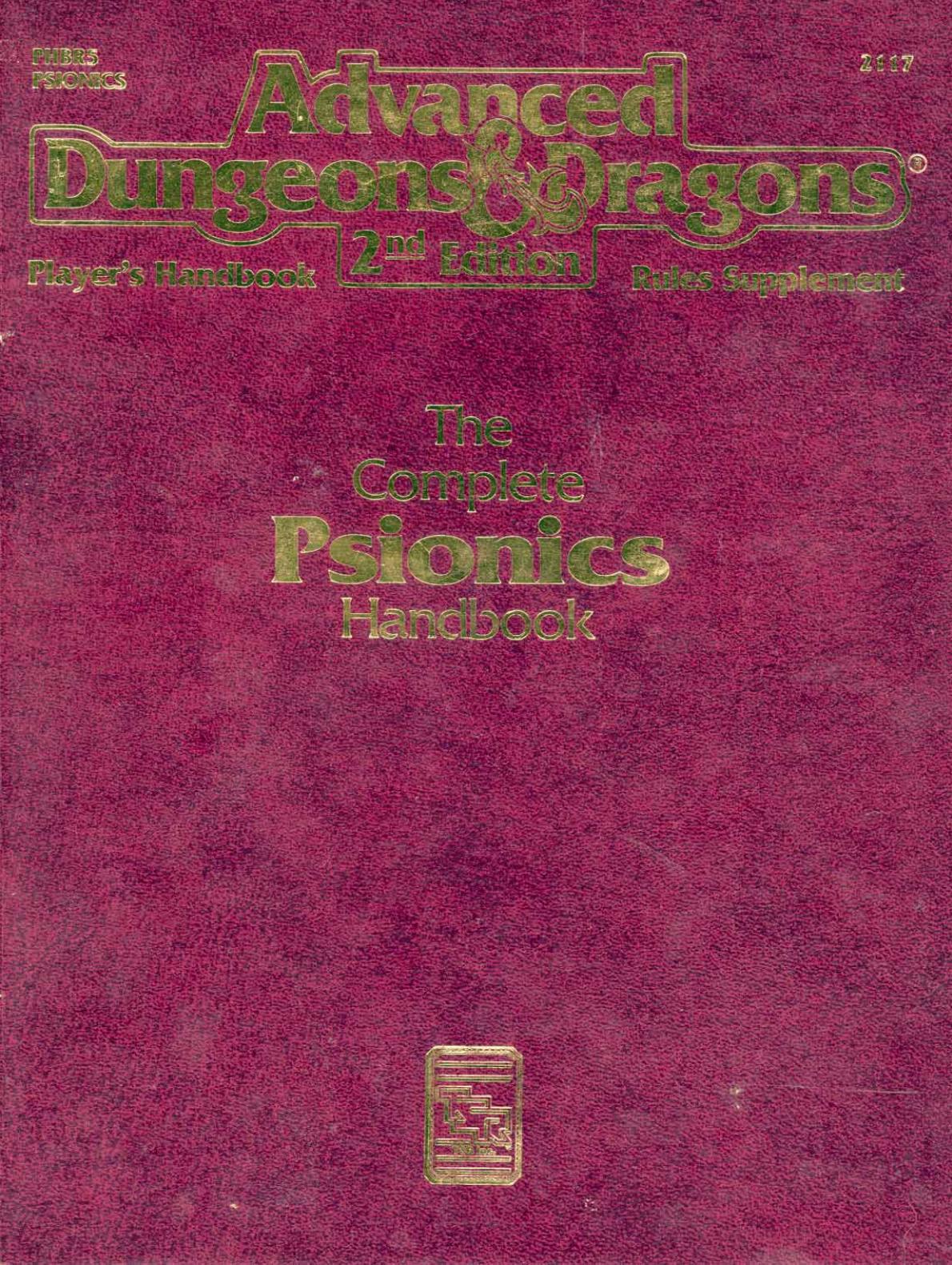 The Complete Psionics Handbook by 2nd Edition
