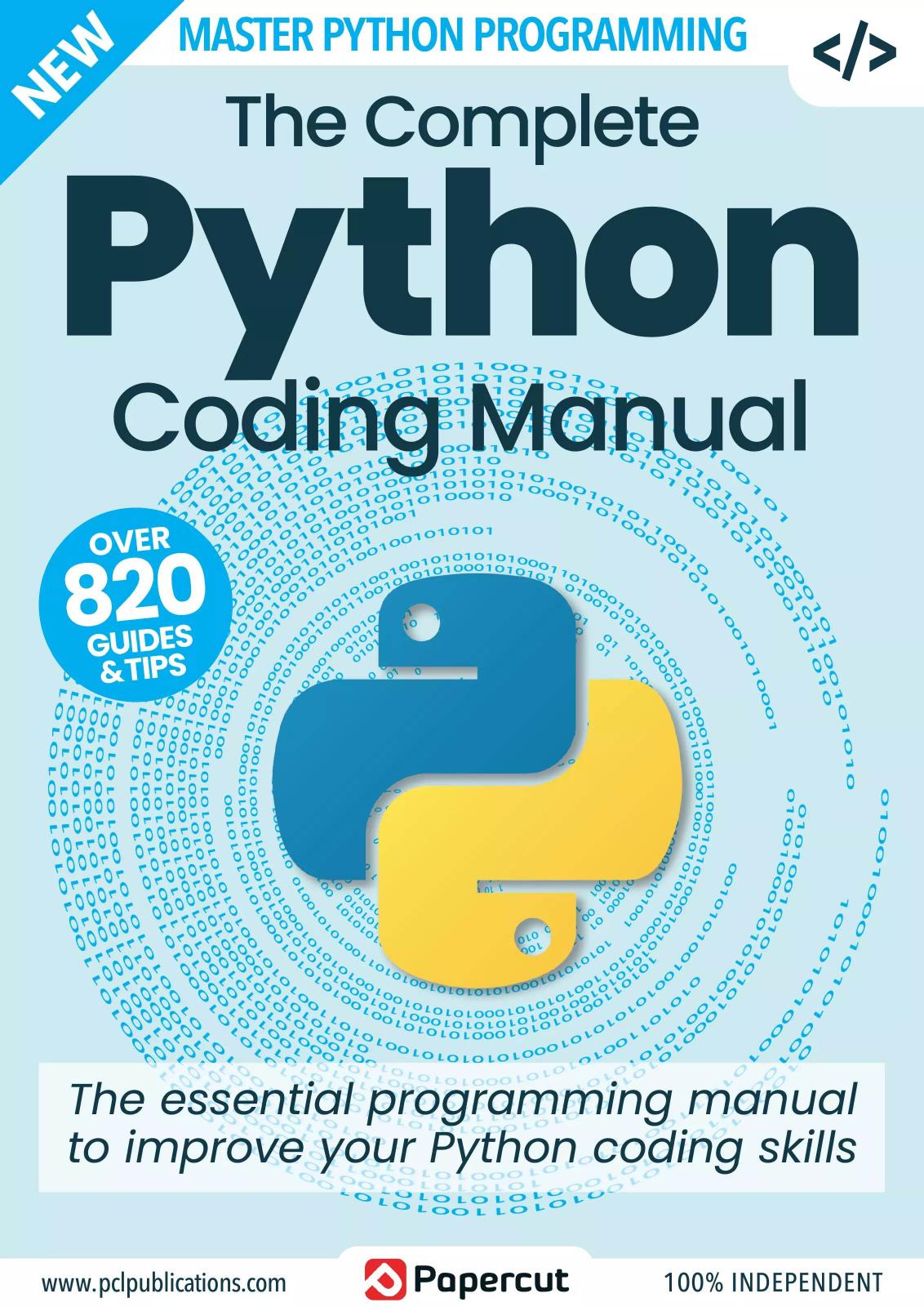 The Complete Python Coding Manual - 18th Edition, 2023 by Independent