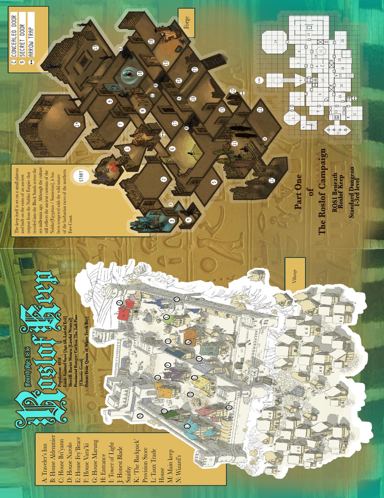 The Complete Roslof Keep by Map Booklet