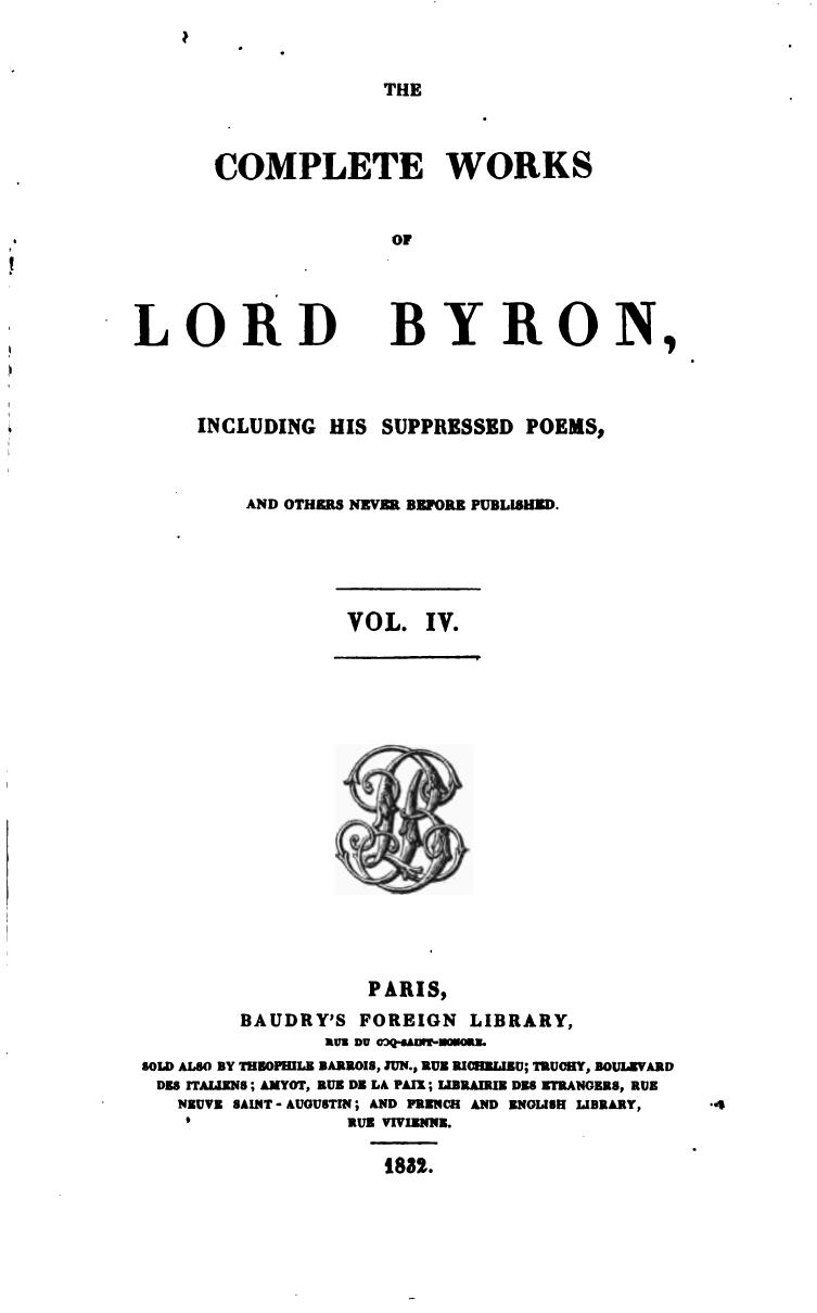 The Complete Works of Lord Byron by Lord Byron