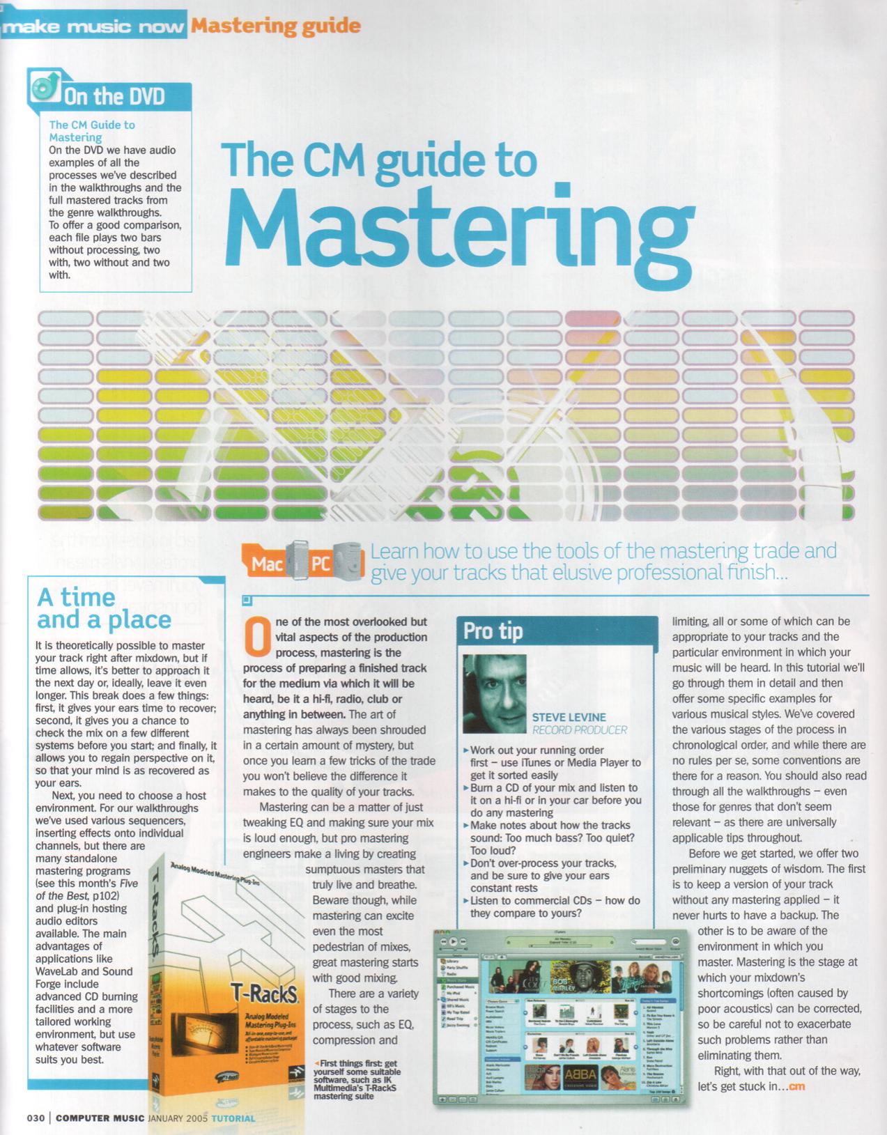 The Computer Music Guide To Mastering by Unknown