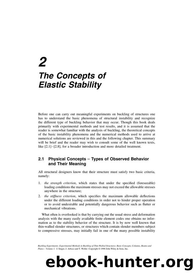 The Concepts of Elastic Stability by Unknown