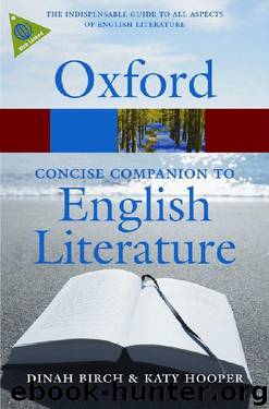 The Concise Oxford Companion to English Literature (Oxford Quick Reference) by Dinah Birch & Katy Hooper