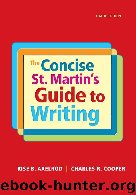 The Concise St. Martin’s Guide to Writing by Axelrod Rise & Cooper Charles