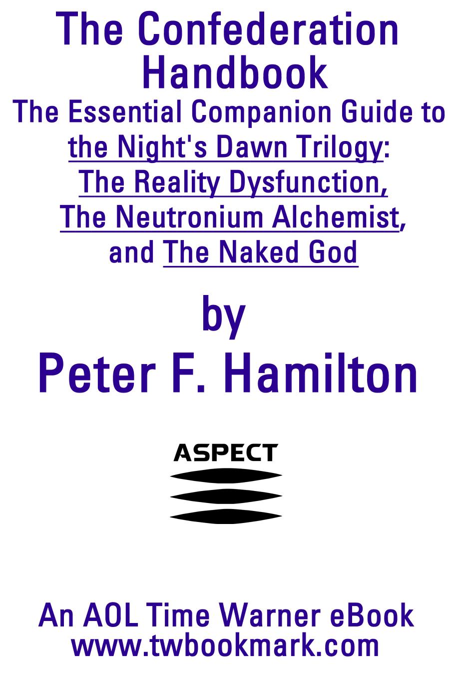 The Confederation Handbook by Peter F. Hamilton