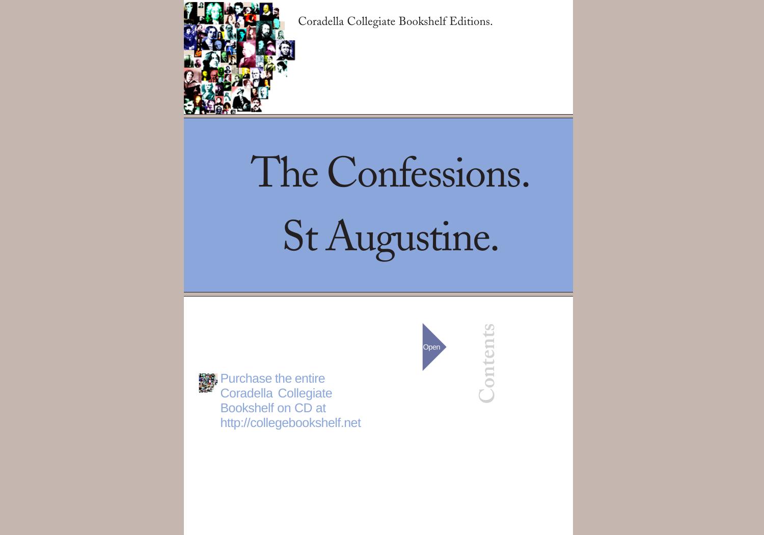 The Confessions by Augustine of Hippo St