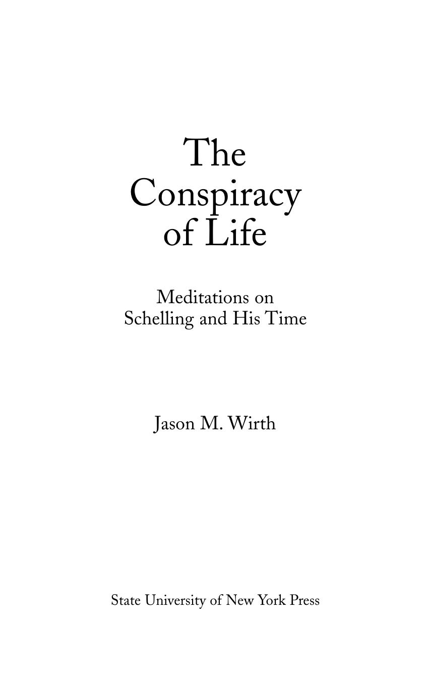 The Conspiracy of Life by Jason M. Wirth