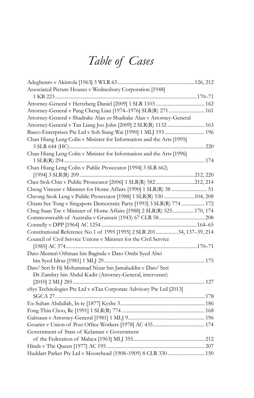 The Constitution of Singapore: A Contextual Analysis by Kevin Y L Tan