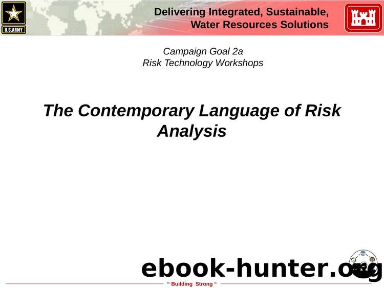 The Contemporary Language of Risk Analysis by US Army Corps of Engineers