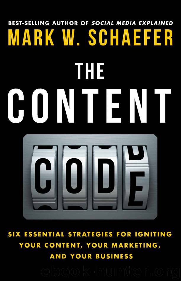 The Content Code: Six essential strategies to ignite your content, your marketing, and your business by Mark Schaefer