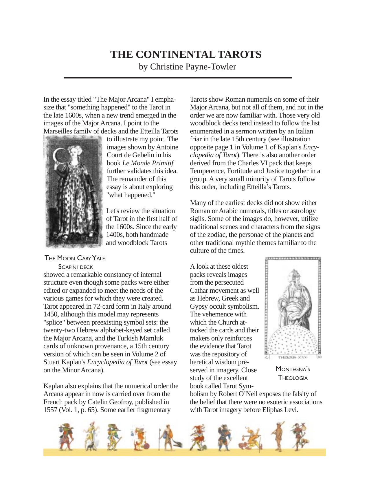 The Continental Tarots by Christine Payne-Towler