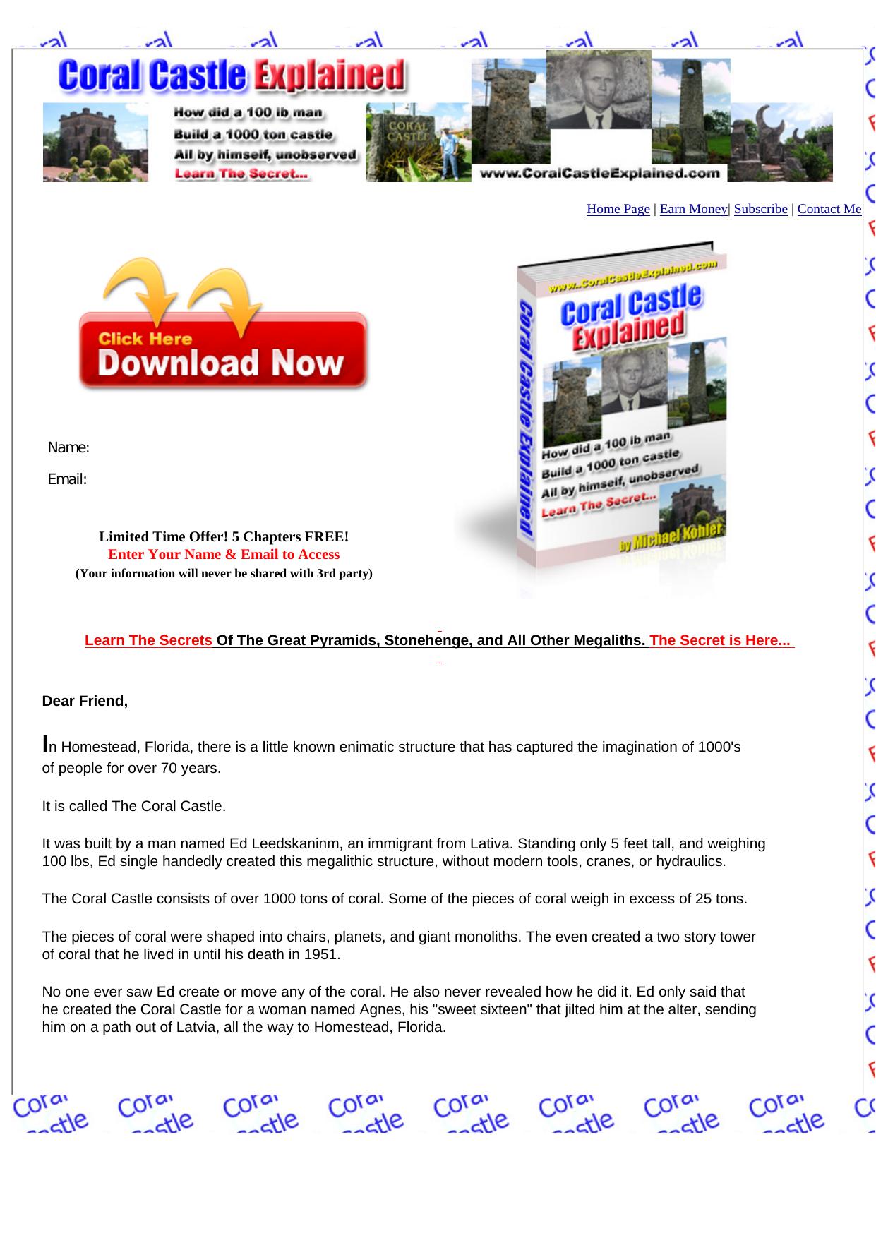 The Coral Castle Explained. by Best of Kuszter's Collection