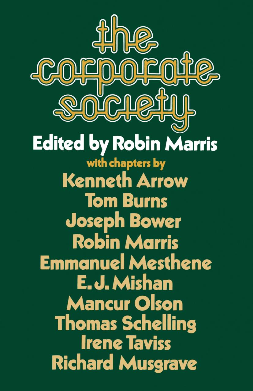 The Corporate Society by Robin Marris (eds.)