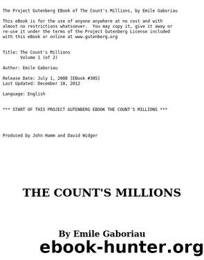 The Count's Millions by Emile Gaboriau