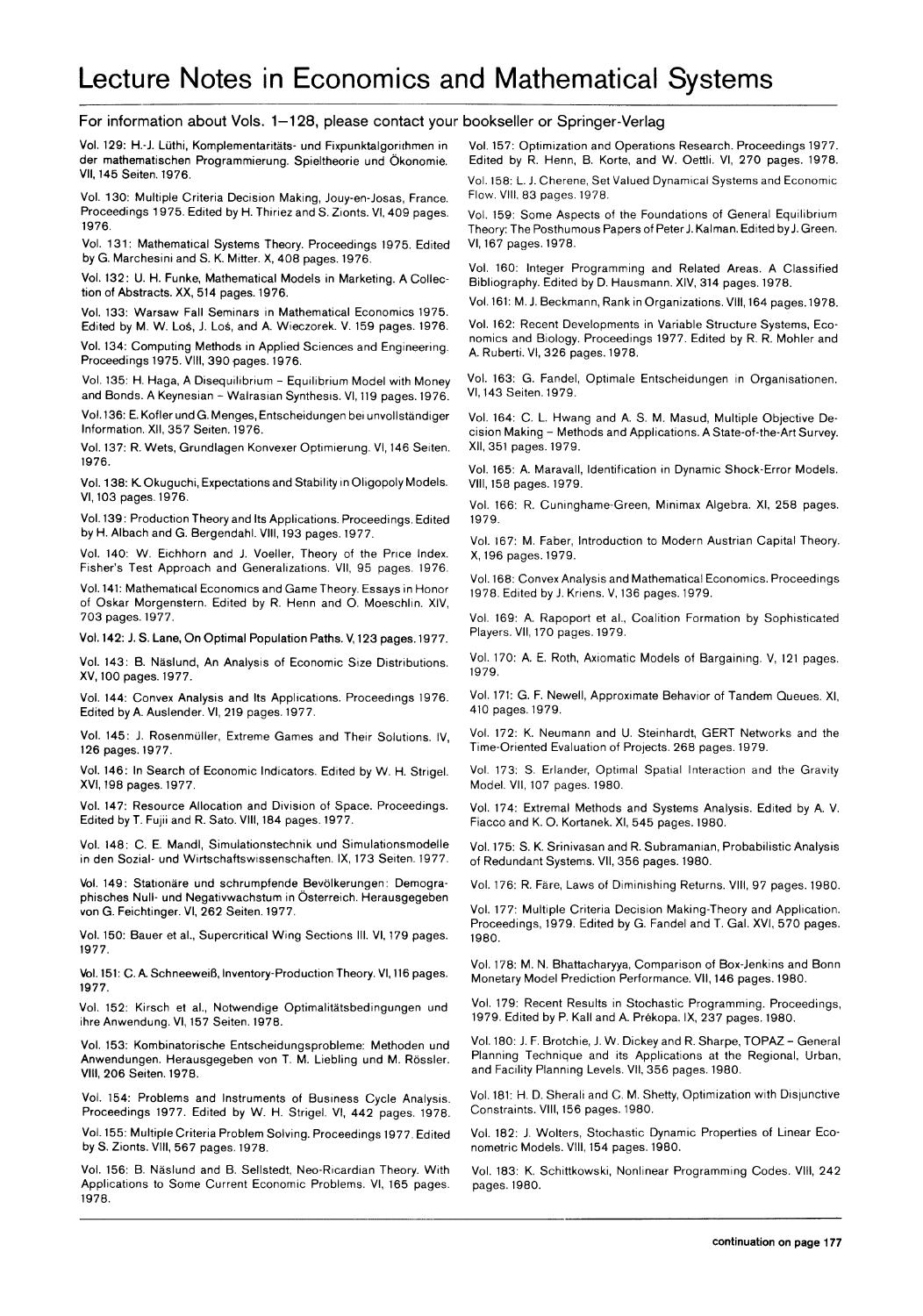 The Cowles Commission in Chicago, 1939â1955 by Prof. Clifford Hildreth (auth.)