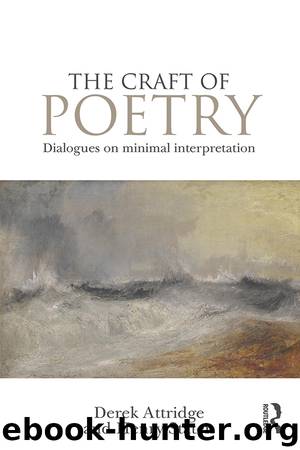 The Craft of Poetry by Attridge Derek Staten Henry