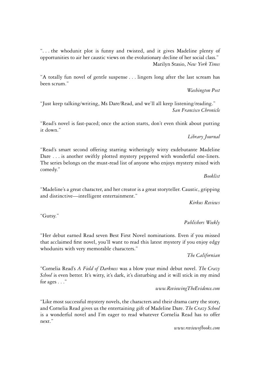 The Crazy School by Cornelia Read