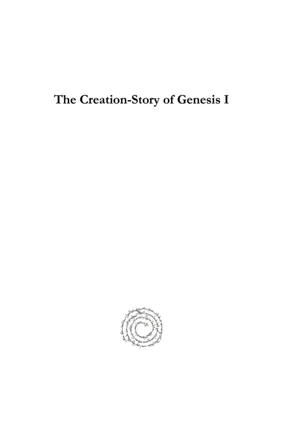 The Creation-Story of Genesis I by Hugo Radau