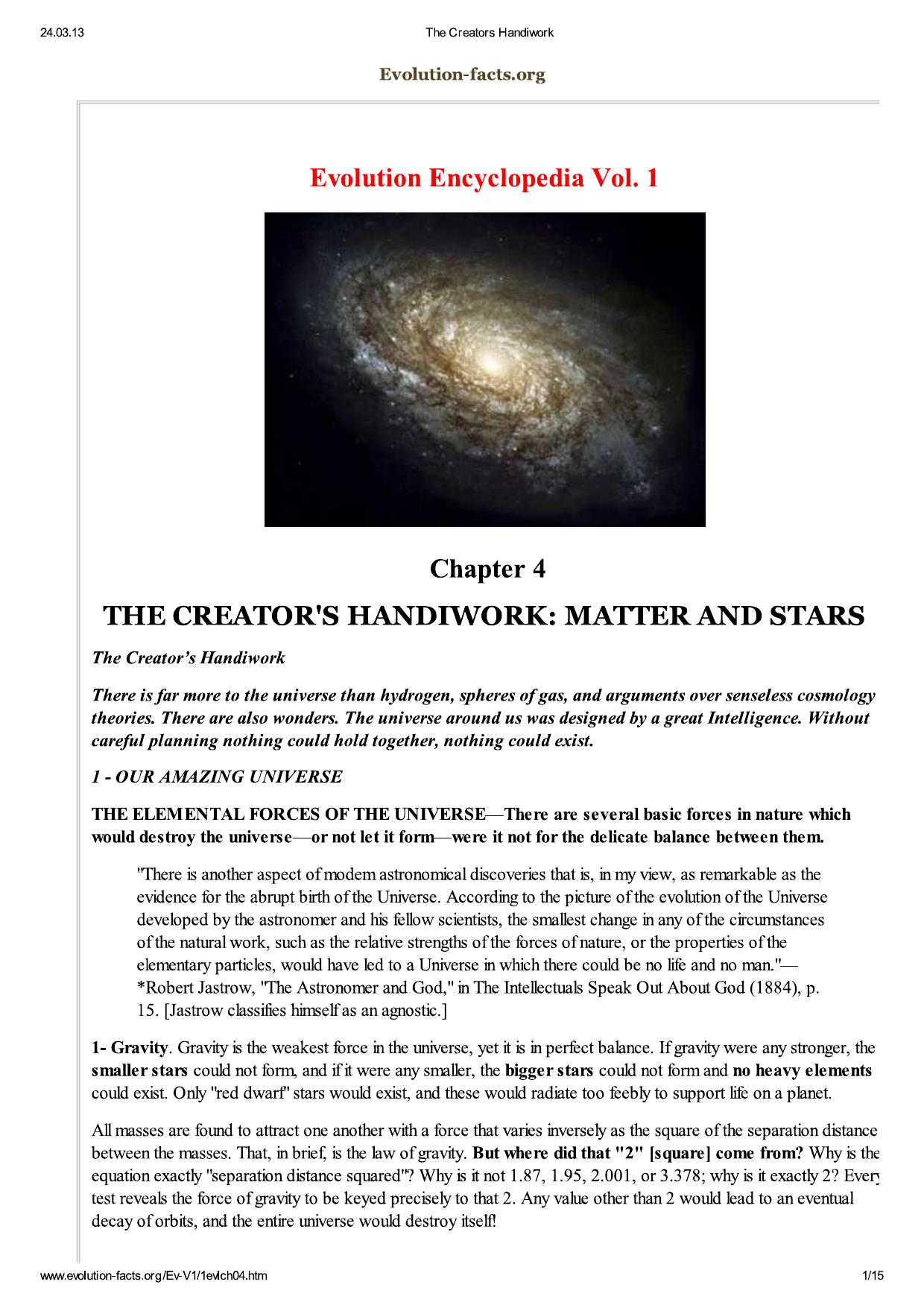 The Creators Handiwork by Benutzer1