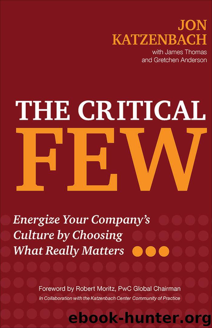 The Critical Few by Jon Katzenbach