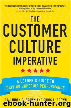 The Customer Culture Imperative: A Leader's Guide to Driving Superior Performance by Brown Linden & Brown Christopher