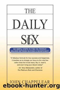 The Daily 6: 6 Simple Steps to find the Perfect Balance Between Success and Significance by John Chappelear