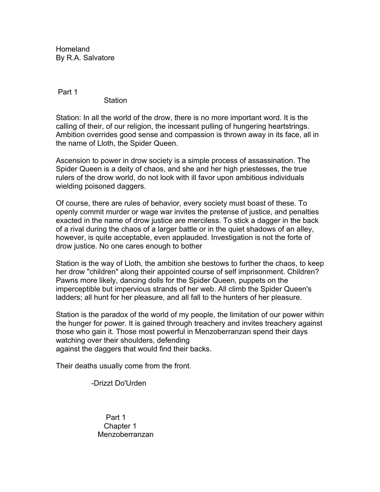 The Dark Elf Trilogy by R.A. Salvatore