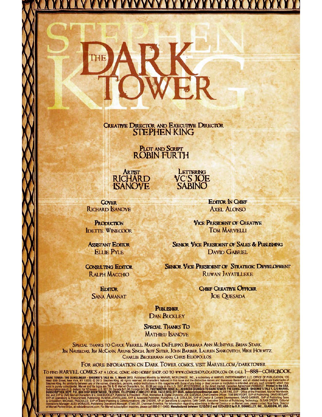 The Dark Tower Comic 11 - Last Shots by Stephen King