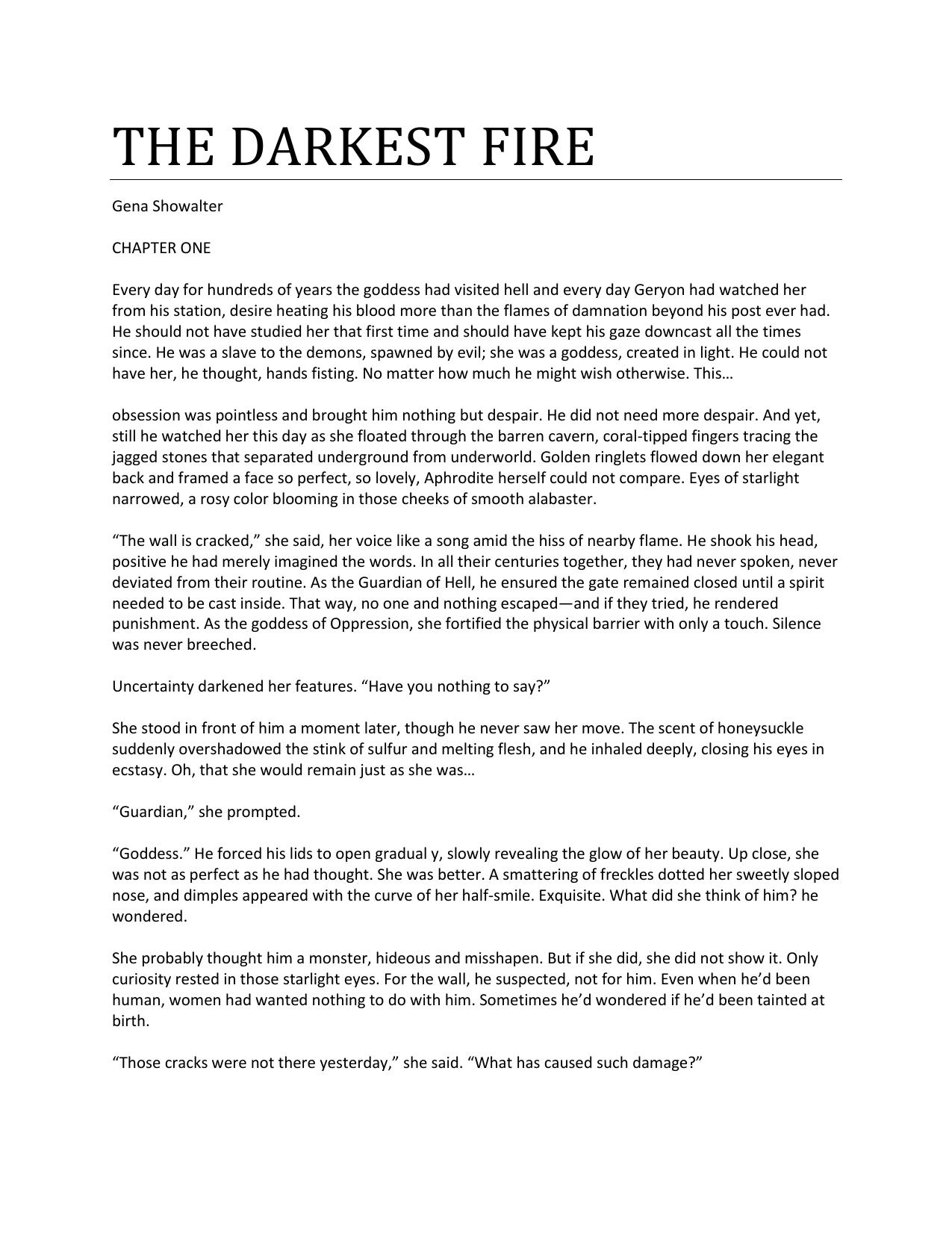 The Darkest Fire by Gena Showalter