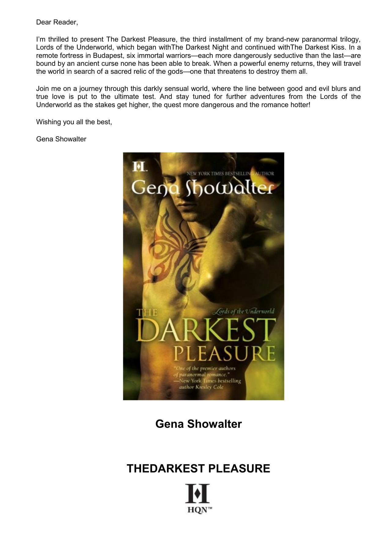 The Darkest Pleasure by Gena Showalter