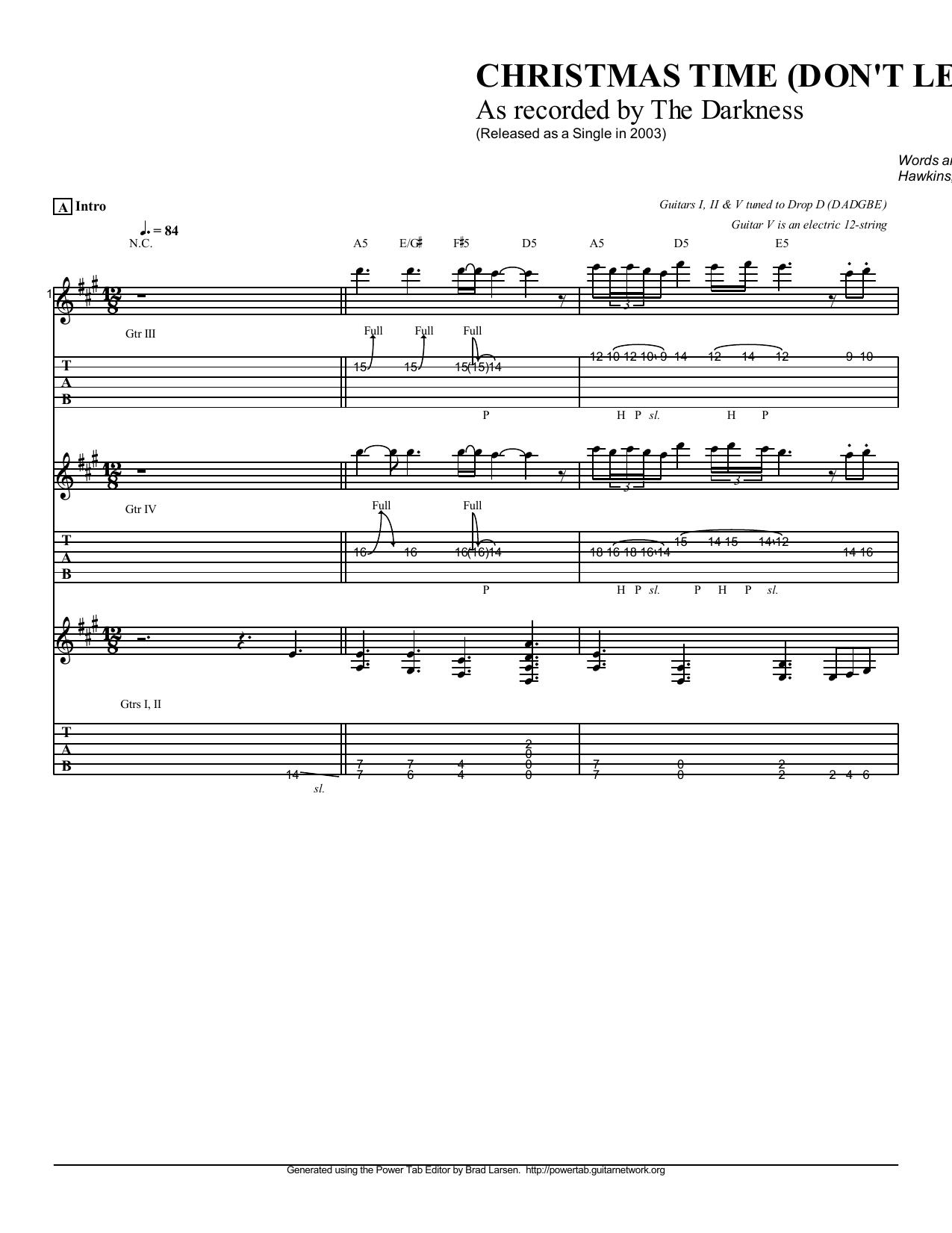 The Darkness by Christmas Time Dont Let The Bells End