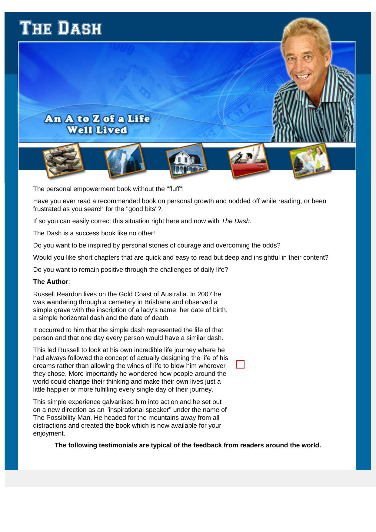 The Dash - An A To Z Of A Life Well Lived. by Best of Kuszter's Collection