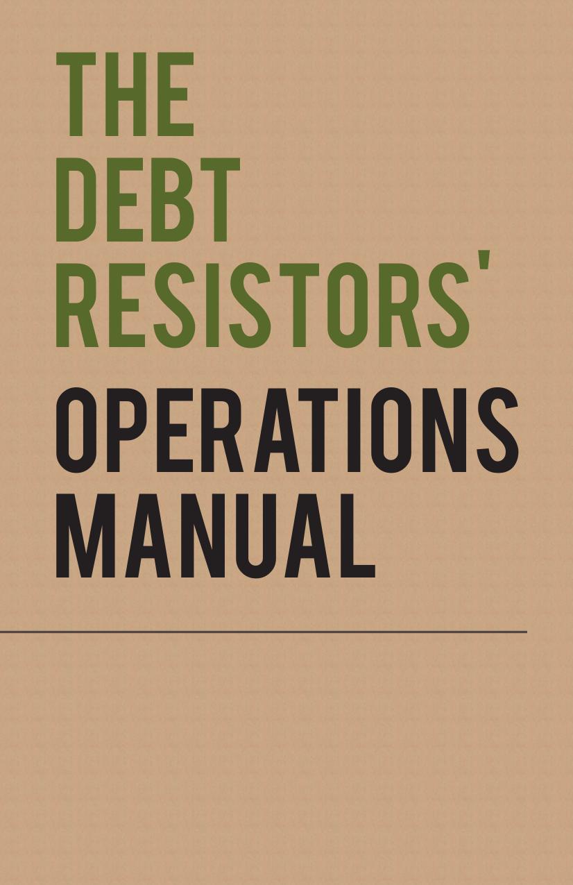 The Debt Resistors Operations Manual by Anonymous
