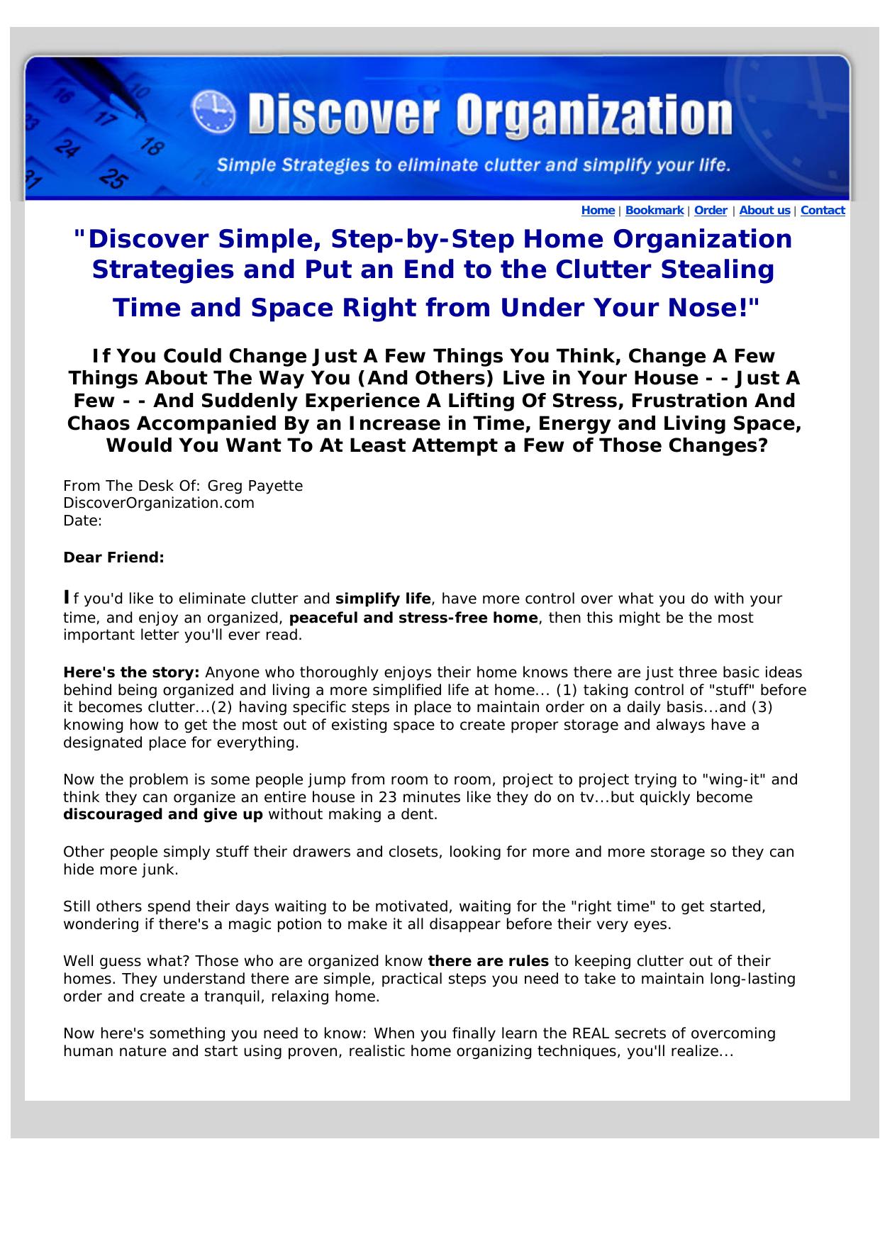 The Definitive Guide To Home Organization For Busy People! by Best of Kuszter's Collection