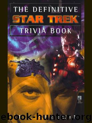 The Definitive Star Trek Trivia Book by JILL SHERWIN