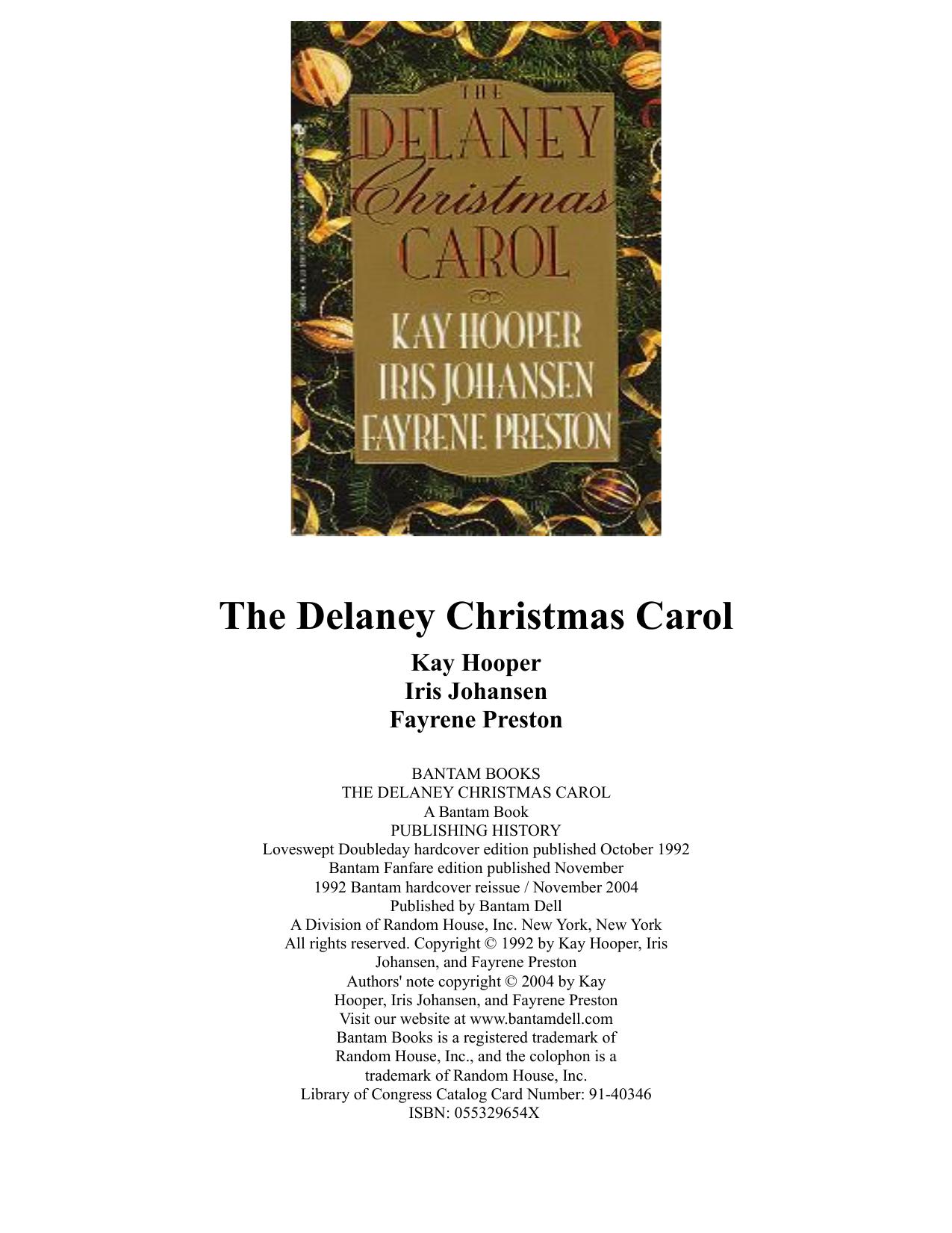 The Delaney Christmas Carol by Iris Johansen Kay Hooper Fayrene Preston