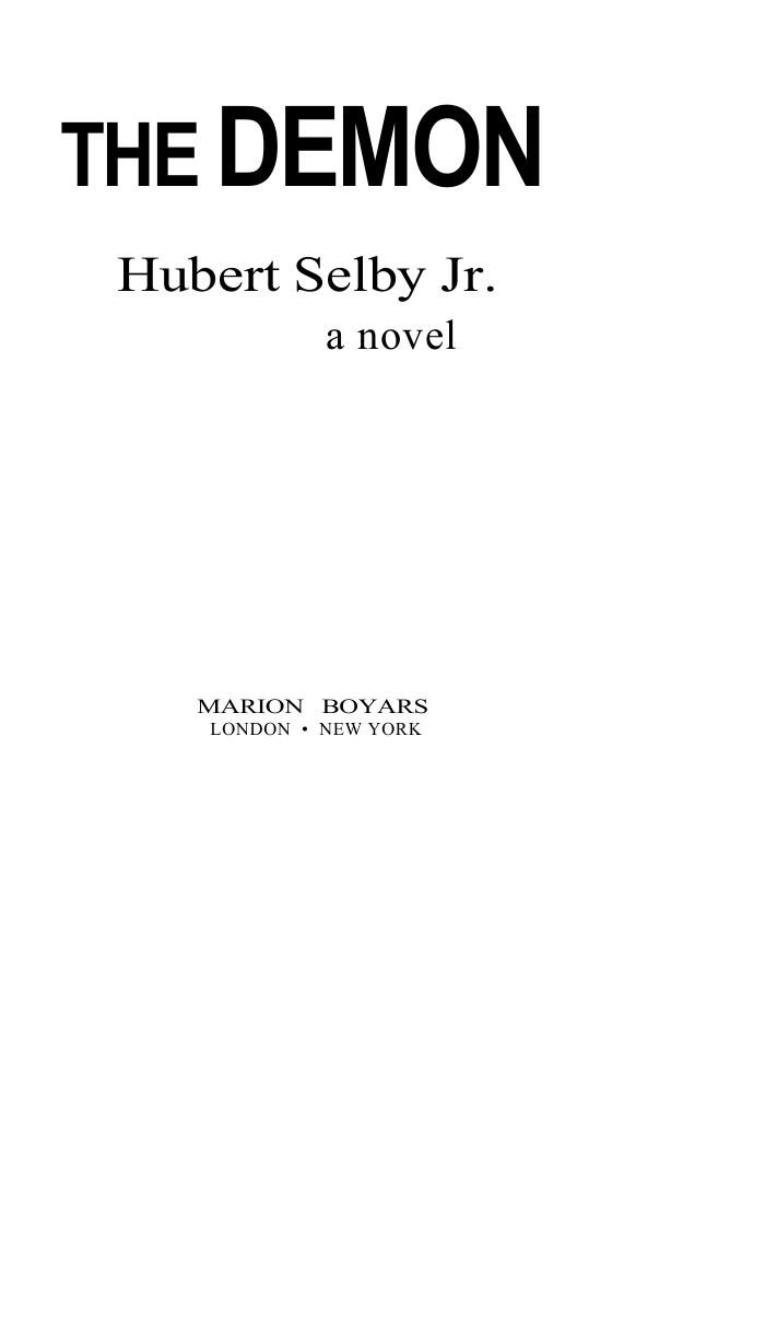 The Demon by Hubert Selby Jr