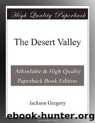 The Desert Valley by Jackson Gregory