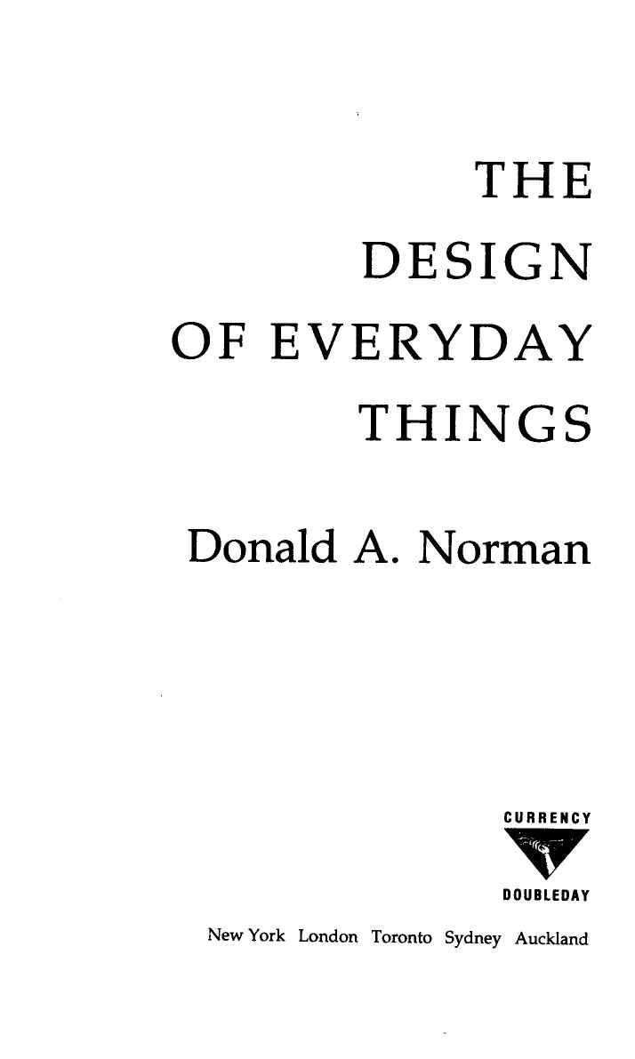 The Design Of Everyday Things By Donald A Norman 674009 by Unknown