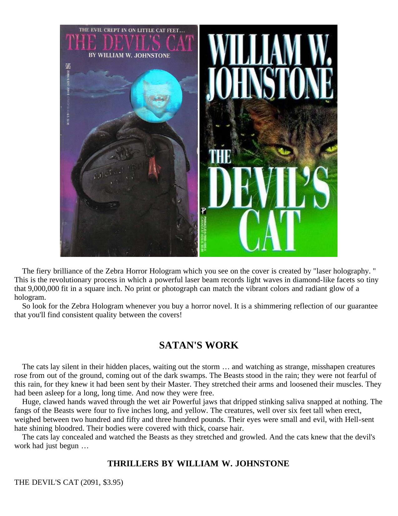 The Devil's Cat by William W. Johnstone