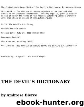 The Devil's Dictionaries by Ambrose Bierce & Chaz Bufe